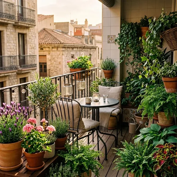 Klein balkon inrichten zonder dat het vol oogt