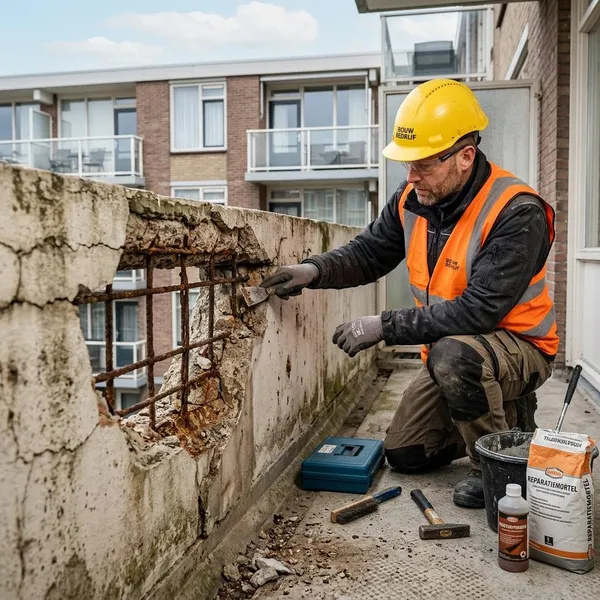 Schade herkennen voor balkon renovatie