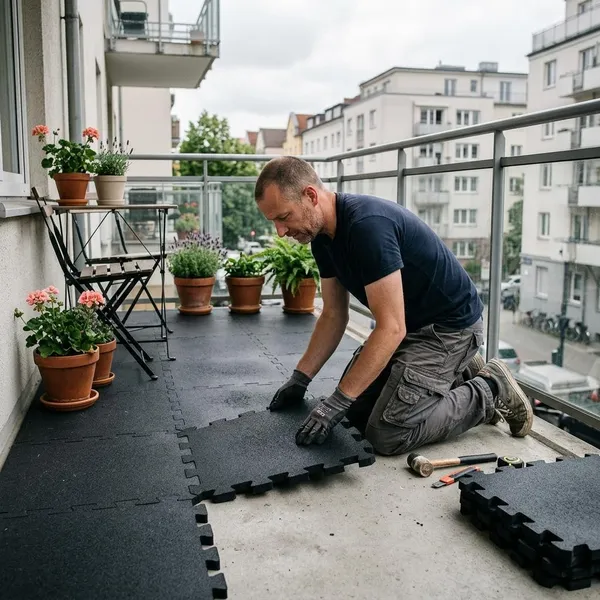 Rubber tegels kiezen voor je balkon