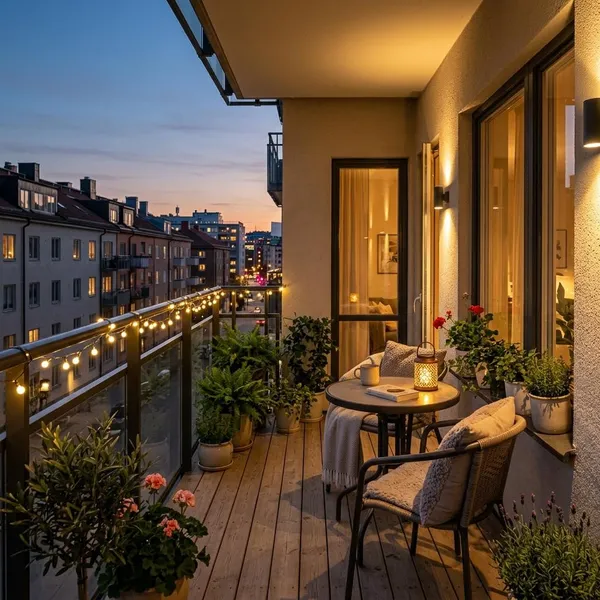 Zo maak je je balkon sfeervol met licht