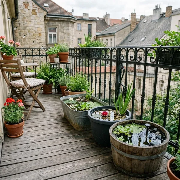 balkon vijver