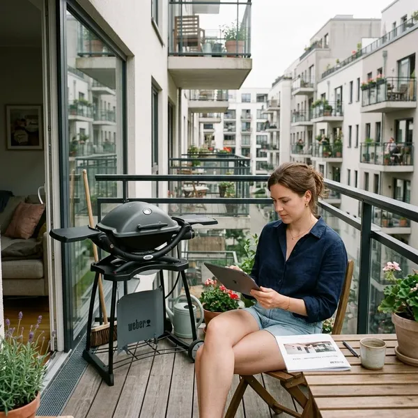 bbq op balkon