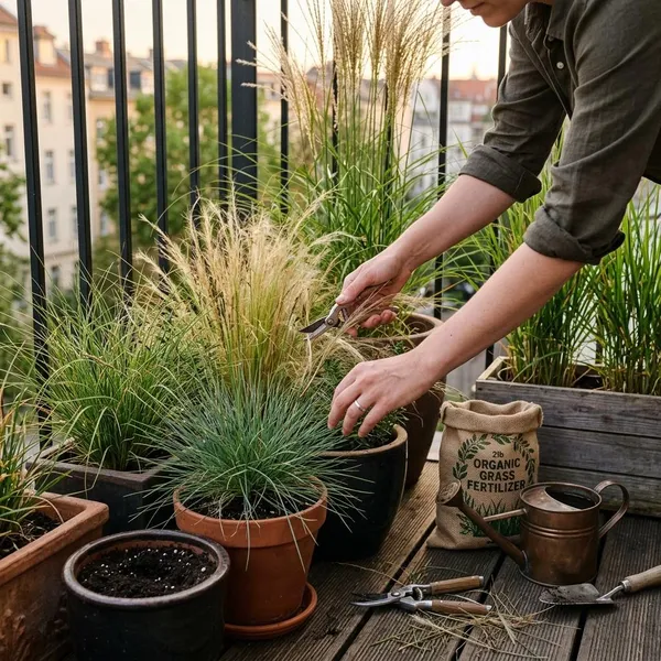 Hoe plant je grassen op het balkon?
