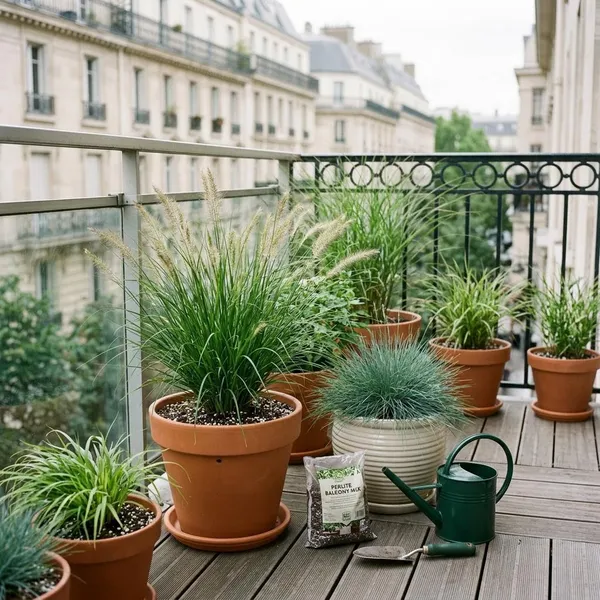 Hoe verzorg je grassen op het balkon?