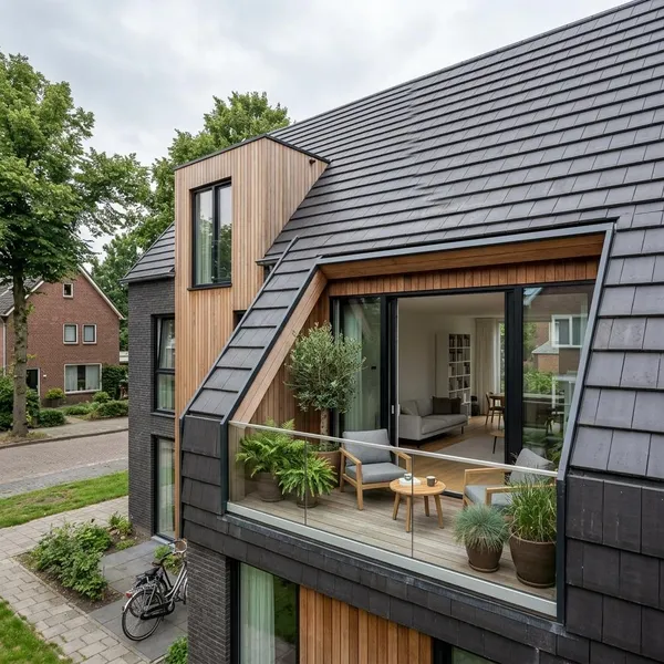 Veelgemaakte verwarring bij balkon binnen dakvlak