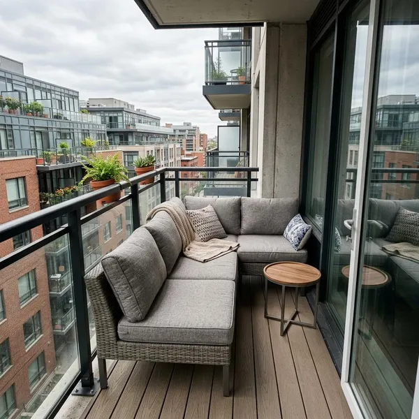 hoekbank voor balkon