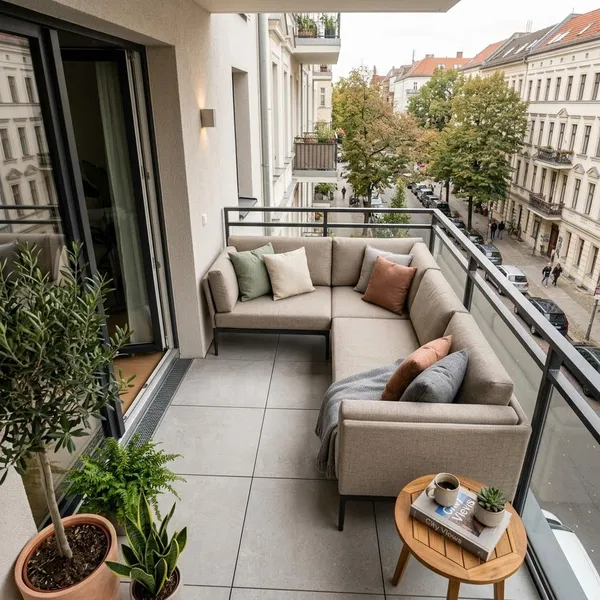 Hoekbank voor balkon opmeten