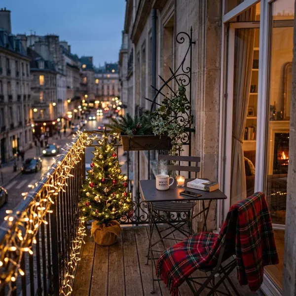 kerstverlichting balkon batterij