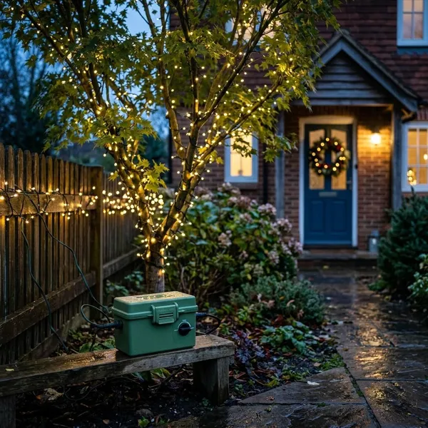 Waarom batterij kerstverlichting handig is op een balkon
