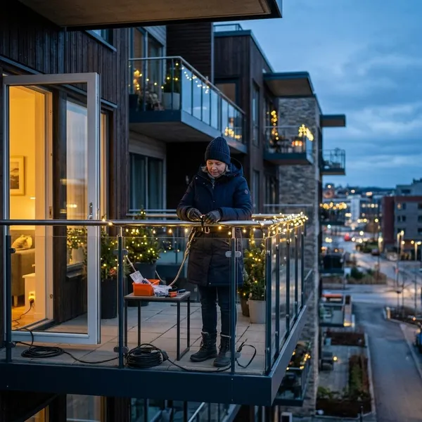 Hoe hang je kerstverlichting op zonder te boren?