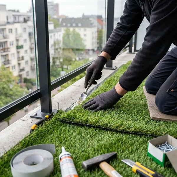Kunstgras op balkon leggen
