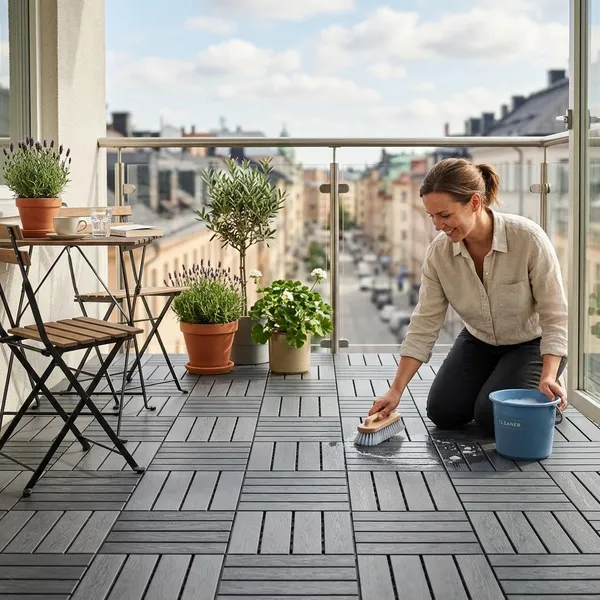 Kunststof tegels leggen op je balkon
