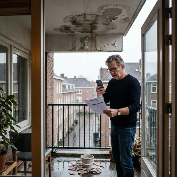 Wie is verantwoordelijk voor een lekkend balkon?