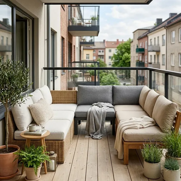 loungebank voor balkon