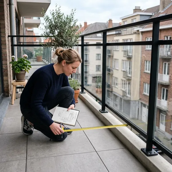 Materiaal voor een loungebank op balkon