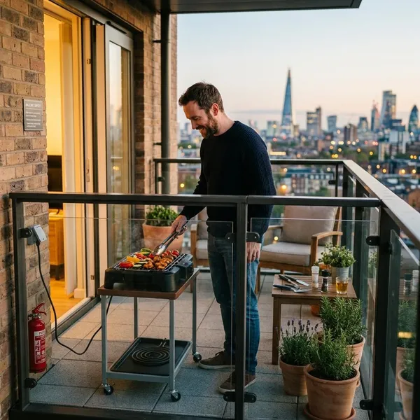 Regels voor barbecueën op balkon