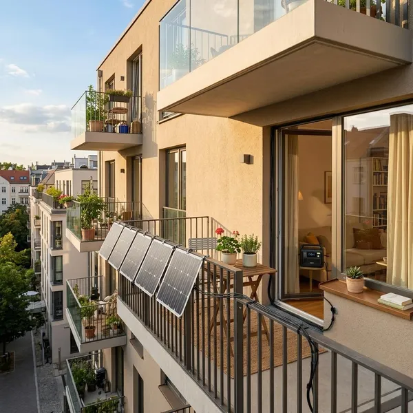 mobiele zonnepanelen balkon