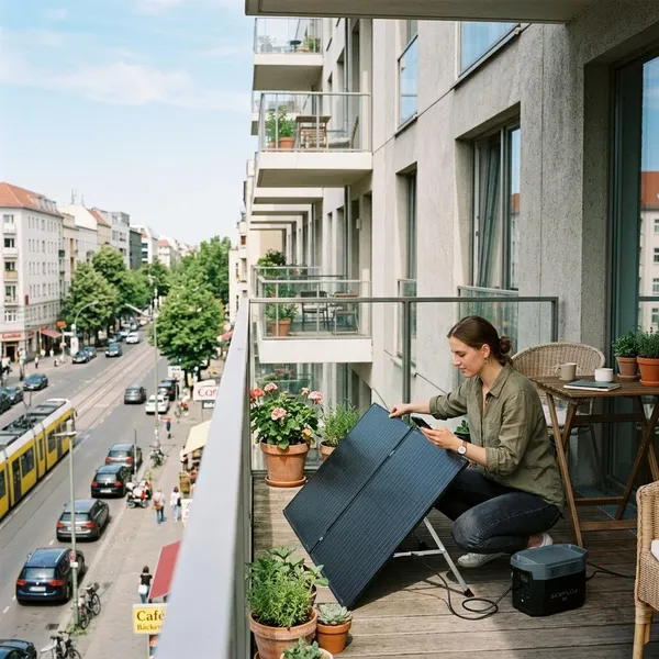 Mobiele zonnepanelen of vaste balkonpanelen