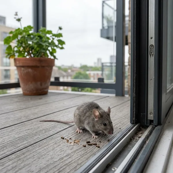 Waarom komen muizen op het balkon?