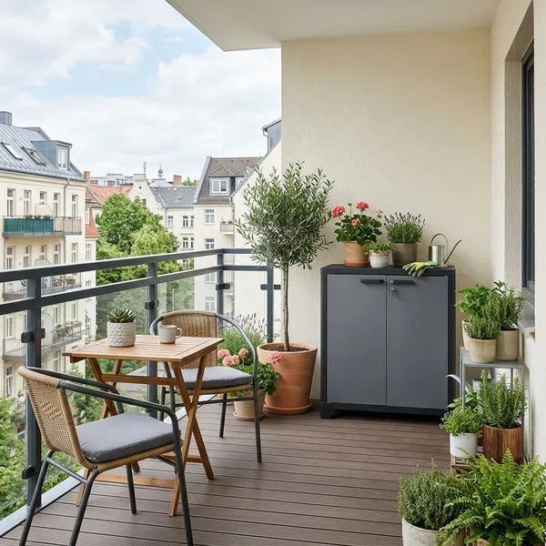 Materiaal voor een balkon opbergkast