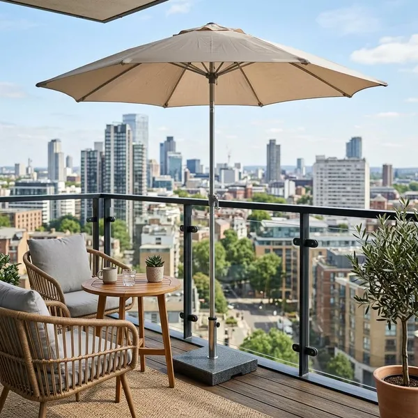 Welke soort parasolvoet past bij jouw balkon