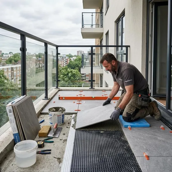 tegels op balkon
