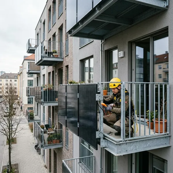 Mag je verticale zonnepanelen aan je balkon plaatsen
