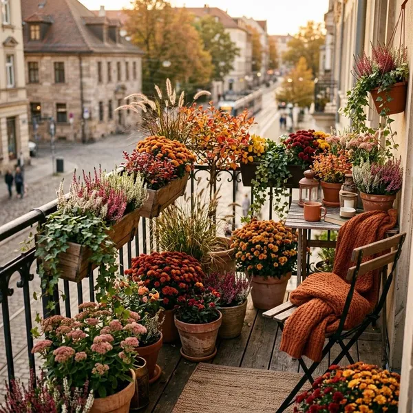 Herfstkleur op je balkon in september