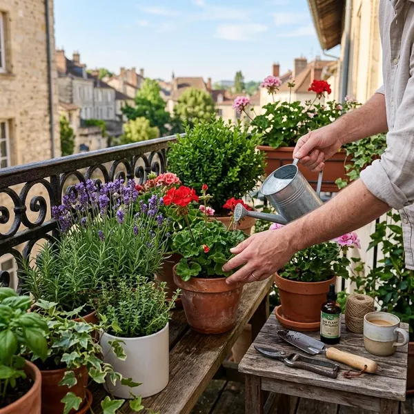 Balkonplanten mooi combineren