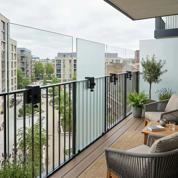 Waarom een windscherm op het balkon zonder boren handig is