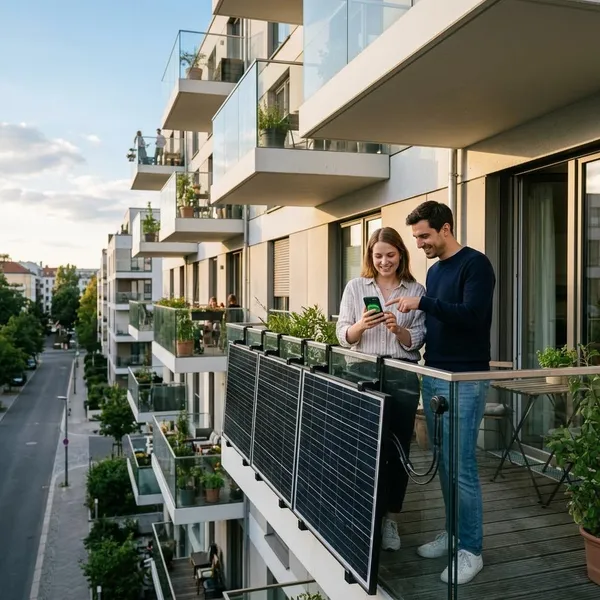 zonnepanelen op balkon